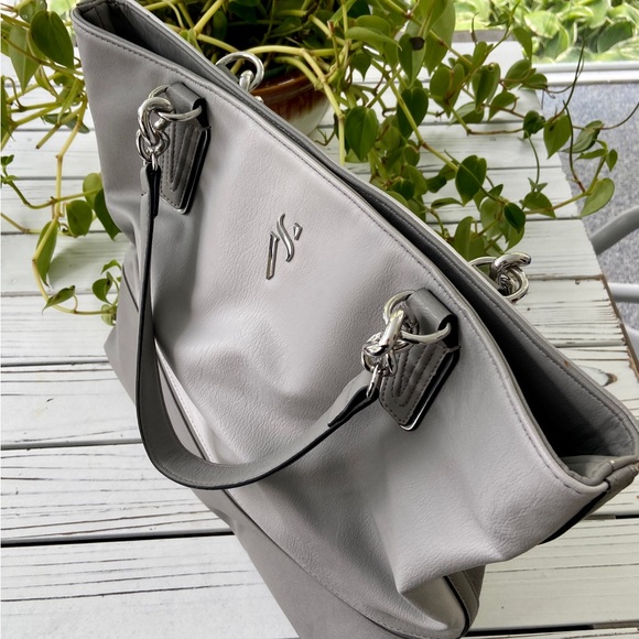 Simply Vera Wang SIlver Tote Bag - Picture 2 of 10